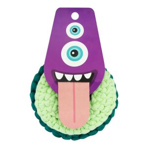 Juguete para perro tipo dona, elaborada con cuerdas de tela de algodón ideales para ser masticadas - ALKUPETS